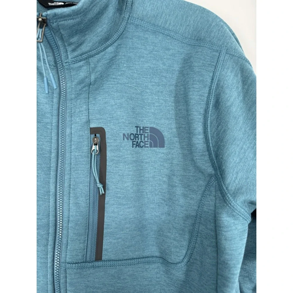 The North Face Canyonlands Jacket Mens‎ Small Fleece Full Zip Up Mallard Heather